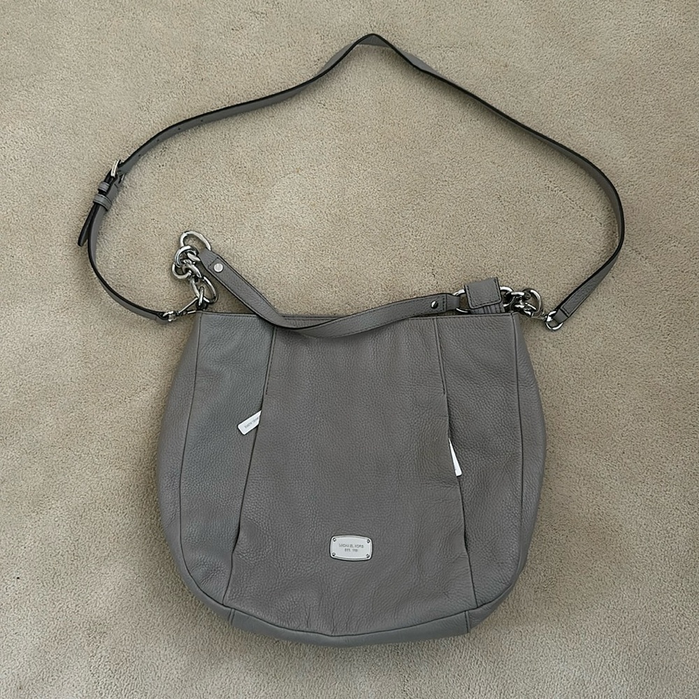 Michael Kors Leather Gray Handbag Excellent Condition